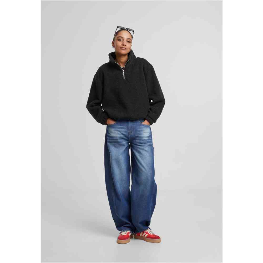 Urban Classics - Sherpa Troya Sweatshirt - Schwarz